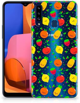 B2Ctelecom GSM Hoesje Samsung Galaxy A20s TPU Bumper Doorzichtig Fruits