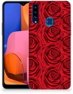 B2Ctelecom GSM Hoesje Samsung Galaxy A20s TPU Bumper Red Roses