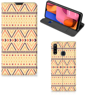 B2Ctelecom GSM Hoesje Samsung Galaxy A20s Wallet Bookcase Aztec Yellow