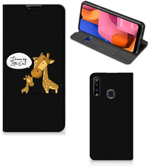 B2Ctelecom GSM Hoesje Samsung Galaxy A20s Wallet Case Giraffe