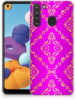 B2Ctelecom GSM Hoesje Samsung Galaxy A21 Beschermhoesje Barok Roze