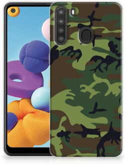 B2Ctelecom GSM Hoesje Samsung Galaxy A21 Smartphonehoesje Camouflage