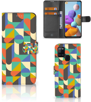 B2Ctelecom GSM Hoesje Samsung Galaxy A21s Bookcase Funky Retro