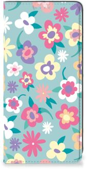 B2Ctelecom GSM Hoesje Samsung Galaxy A21s Fotohoesje ontwerpen Flower Power