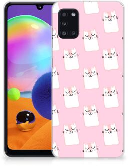 B2Ctelecom GSM Hoesje Samsung Galaxy A31 Beschermhoesje Sleeping Cats