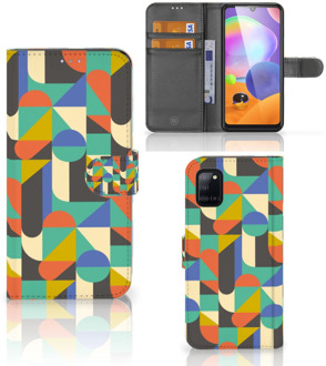 B2Ctelecom GSM Hoesje Samsung Galaxy A31 Bookcase Funky Retro