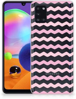 B2Ctelecom GSM Hoesje Samsung Galaxy A31 Bumper Hoesje Waves Roze