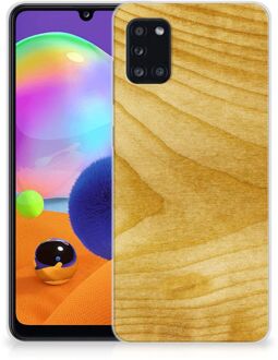 B2Ctelecom GSM Hoesje Samsung Galaxy A31 Cover Case Licht Hout