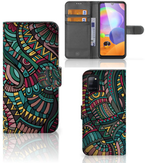 B2Ctelecom GSM Hoesje Samsung Galaxy A31 Flip Case Aztec