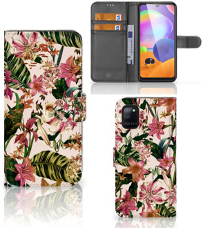 B2Ctelecom GSM Hoesje Samsung Galaxy A31 Fotohoesje ontwerpen Flowers