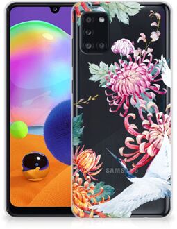 B2Ctelecom GSM Hoesje Samsung Galaxy A31 Smartphonehoesje Customize Bird Flowers