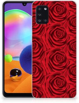 B2Ctelecom GSM Hoesje Samsung Galaxy A31 TPU Bumper Red Roses