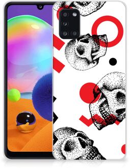 B2Ctelecom GSM Hoesje Samsung Galaxy A31 TPU Bumper Skull Red