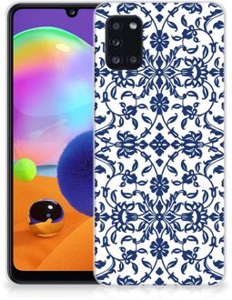 B2Ctelecom GSM Hoesje Samsung Galaxy A31 Trendy Telefoonhoesjes Flower Blue