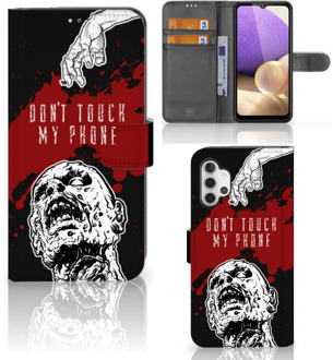 B2Ctelecom GSM Hoesje Samsung Galaxy A32 4G Book Case met Pasjeshouder Zombie Blood