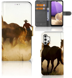 B2Ctelecom GSM Hoesje Samsung Galaxy A32 4G Bookcase Cowboy