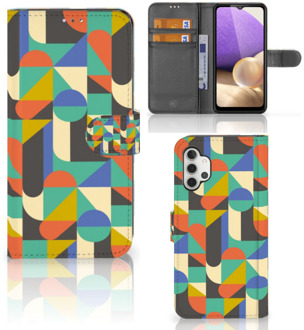 B2Ctelecom GSM Hoesje Samsung Galaxy A32 4G Bookcase Funky Retro