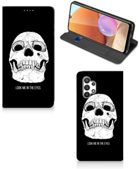 B2Ctelecom GSM Hoesje Samsung Galaxy A32 4G Bookcase Skull Eyes