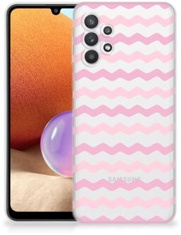 B2Ctelecom GSM Hoesje Samsung Galaxy A32 4G Bumper Hoesje Waves Roze