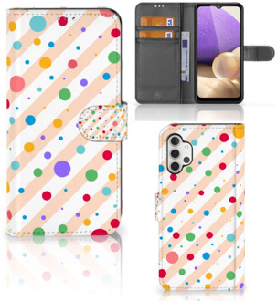 B2Ctelecom GSM Hoesje Samsung Galaxy A32 4G Flip Cover Dots