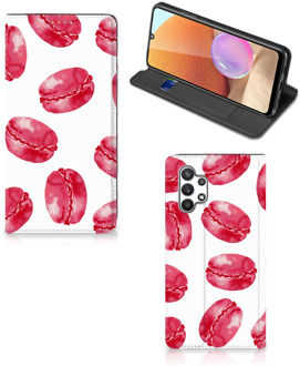 B2Ctelecom GSM Hoesje Samsung Galaxy A32 4G Fotohoesje ontwerpen Pink Macarons