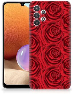 B2Ctelecom GSM Hoesje Samsung Galaxy A32 4G TPU Bumper Red Roses