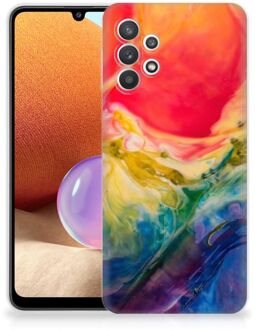 B2Ctelecom GSM Hoesje Samsung Galaxy A32 4G TPU Bumper Watercolor Dark