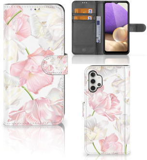 B2Ctelecom GSM Hoesje Samsung Galaxy A32 4G Wallet Book Case Cadeau voor Mama Lovely Flowers