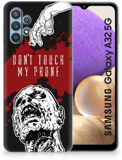 B2Ctelecom GSM Hoesje Samsung Galaxy A32 5G Back Case TPU Siliconen Hoesje Zombie Blood