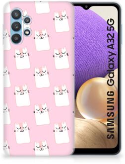 B2Ctelecom GSM Hoesje Samsung Galaxy A32 5G Beschermhoesje Sleeping Cats