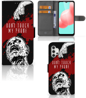 B2Ctelecom GSM Hoesje Samsung Galaxy A32 5G Book Case met Pasjeshouder Zombie Blood