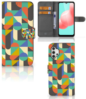 B2Ctelecom GSM Hoesje Samsung Galaxy A32 5G Bookcase Funky Retro