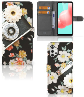 B2Ctelecom GSM Hoesje Samsung Galaxy A32 5G Bookcover Vintage Camera