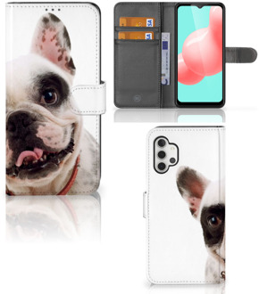 B2Ctelecom GSM Hoesje Samsung Galaxy A32 5G Bookstyle Case Franse Bulldog