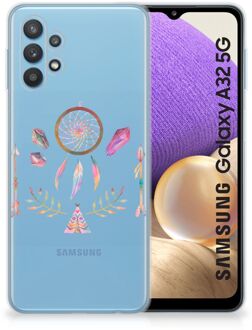 B2Ctelecom GSM Hoesje Samsung Galaxy A32 5G Bumper Hoesje Doorzichtig Boho Dreamcatcher