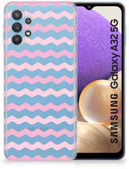 B2Ctelecom GSM Hoesje Samsung Galaxy A32 5G Bumper Hoesje Waves Roze