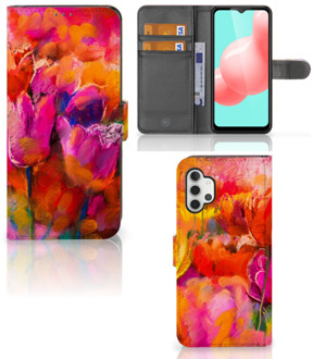 B2Ctelecom GSM Hoesje Samsung Galaxy A32 5G Cover met Tekst Tulips