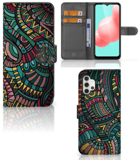 B2Ctelecom GSM Hoesje Samsung Galaxy A32 5G Flip Case Aztec