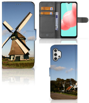 B2Ctelecom GSM Hoesje Samsung Galaxy A32 5G Mobiel Bookcase Molen