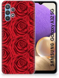 B2Ctelecom GSM Hoesje Samsung Galaxy A32 5G TPU Bumper Red Roses