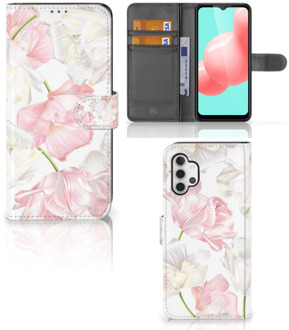 B2Ctelecom GSM Hoesje Samsung Galaxy A32 5G Wallet Book Case Cadeau voor Mama Lovely Flowers