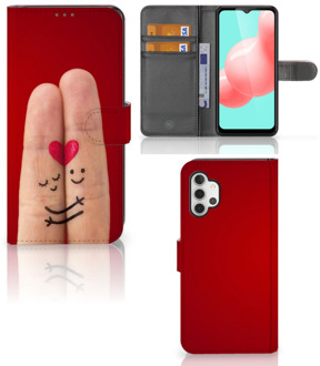 B2Ctelecom GSM Hoesje Samsung Galaxy A32 5G Wallet Book Case Cadeau voor Vrouw Liefde