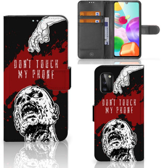 B2Ctelecom GSM Hoesje Samsung Galaxy A41 Book Case met Pasjeshouder Zombie Blood