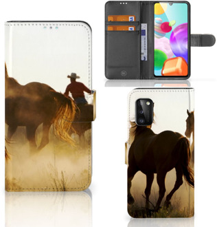 B2Ctelecom GSM Hoesje Samsung Galaxy A41 Bookcase Cowboy