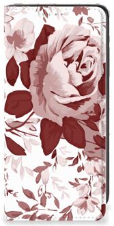 B2Ctelecom GSM Hoesje Samsung Galaxy A41 Bookcase Watercolor Flowers