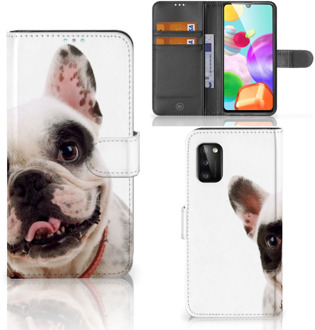 B2Ctelecom GSM Hoesje Samsung Galaxy A41 Bookstyle Case Franse Bulldog