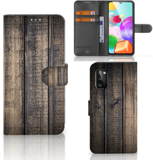 B2Ctelecom GSM Hoesje Samsung Galaxy A41 Leuk Case Cadeau voor Mannen Steigerhout