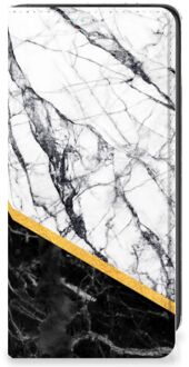 B2Ctelecom GSM Hoesje Samsung Galaxy A41 Mobiel Case Marble White Black