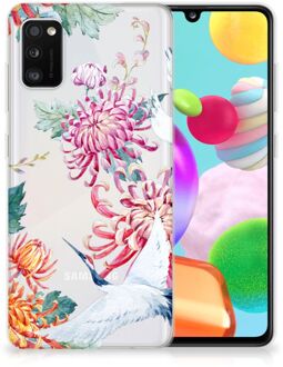 B2Ctelecom GSM Hoesje Samsung Galaxy A41 Smartphonehoesje Customize Bird Flowers