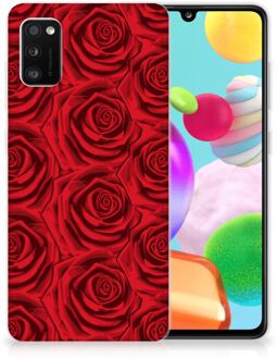 B2Ctelecom GSM Hoesje Samsung Galaxy A41 TPU Bumper Red Roses